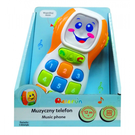 Muzyczny Telefon Światło Dźwięk 12m+ Elefun